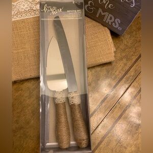 Studio His & Hers Serving Set, includes 2 Knifes